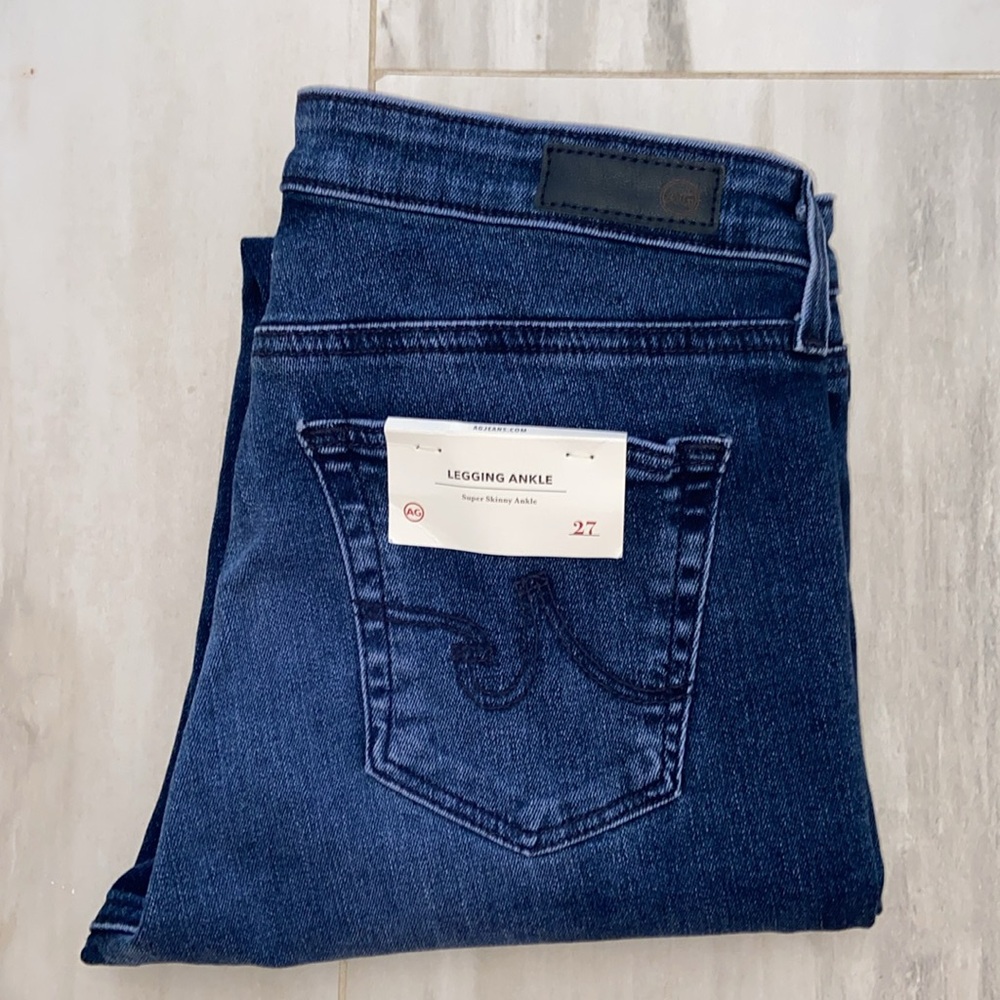 AG Adriano Goldschmied Super Skinny Ankle, Style: EMP1389, 27Rx28, NWT $198 MSRP - Picture 3 of 13